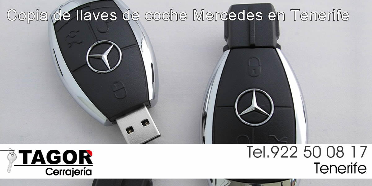 Copia de llaves de coche de Mercedes en Tenerife