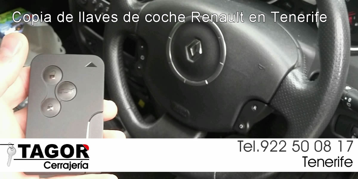 Copia de llaves de coche de Renault en Tenerife